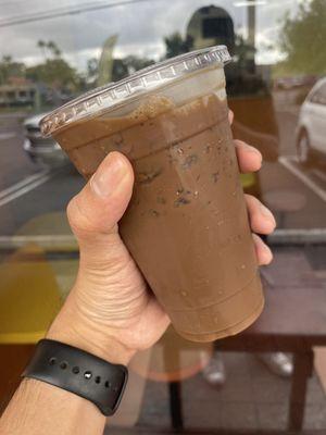 Iced Mocha Coffee (TikTok: @justandyvu)