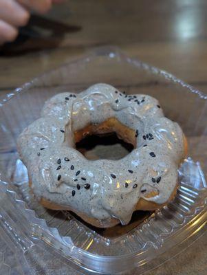 Sesame mochi donut!