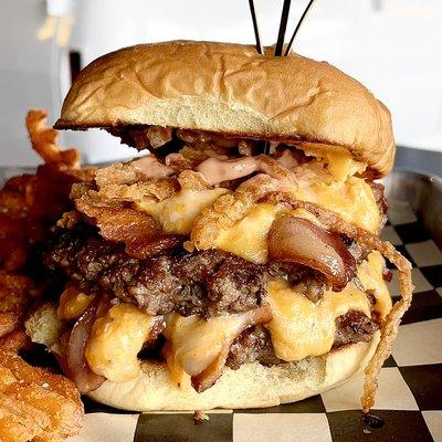 The infamous Meltdown burger.