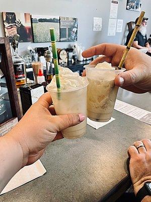 Cheers! This drink rivals the Butterbeer at The Wizarding World of Harry Potter. It's a must-try.