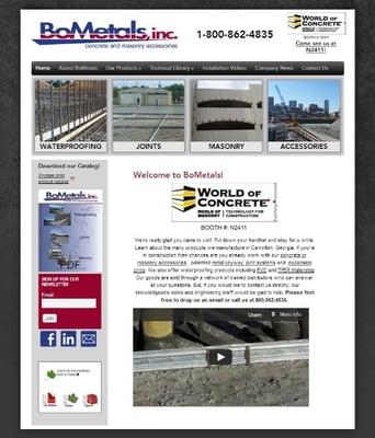 Web Design for BoMetals, Inc (Carrollton, GA)