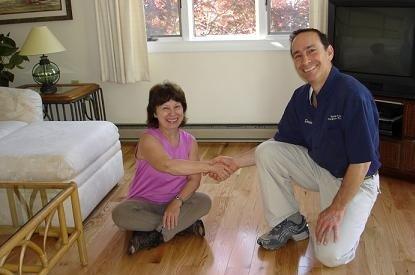 Hardwood flooring installation for  another happy customer. It's my pleasure to do the installation myself with our in house team.