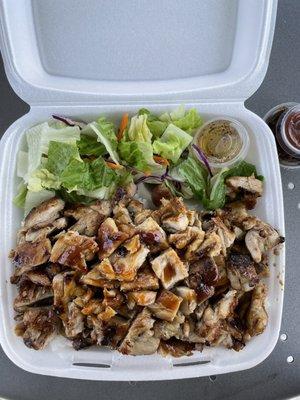 Teriyaki chicken plate with double meat