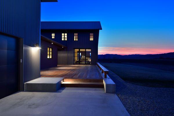 Modern farmhouse style home in Idaho.