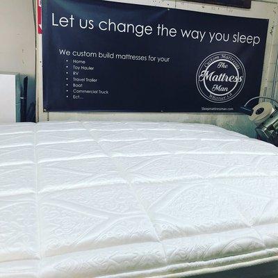 Custom quilted CoolMax fabric for a cool and comfortable nights sleep!