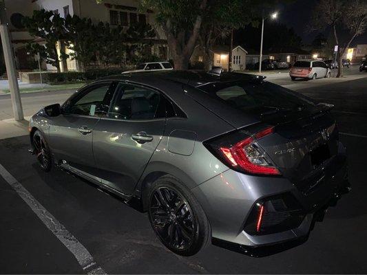 My brand new 2021 Honda Civic Hatchback Sport