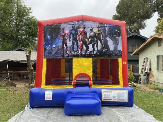 Power Ranger bounce house