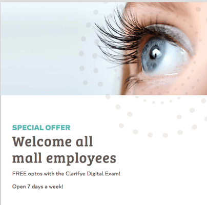 Welcoming all Tacoma Mall Employees! Call for your discount today!