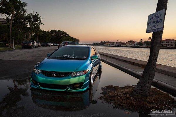 Honda Civic Si Color Shift Vinyl Wrap