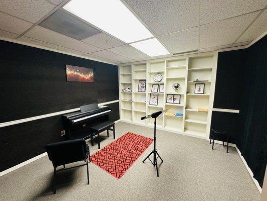 Our private music lessons are provided in several spacious studios!