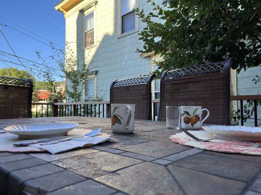 Back Porch Breakfast Setting