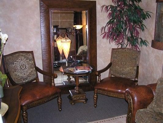 Our Waiting Room at the Tranquil Moments Wellness Spa