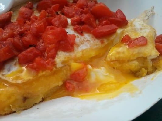 With egg and roasted peppers :)