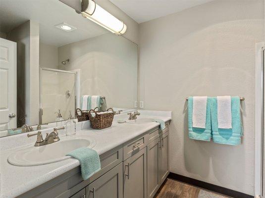 White Renovated Bathroom