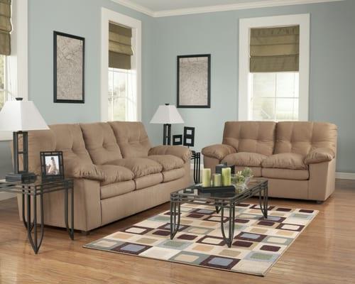 2 PC Sofa & Love Seat Only $798.00! (Color:Mocha)