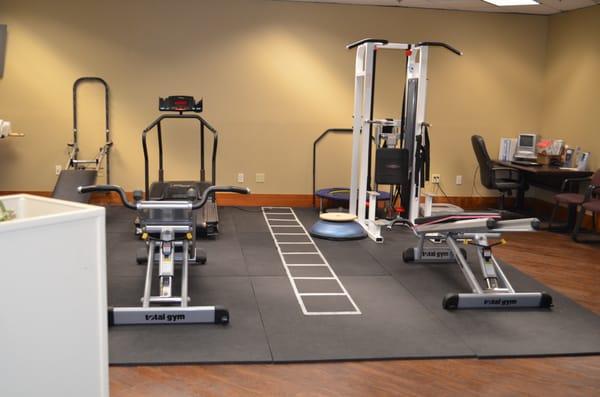 SRCNC also has a gym where you can train with our Brain and Body Fitness Trainer.