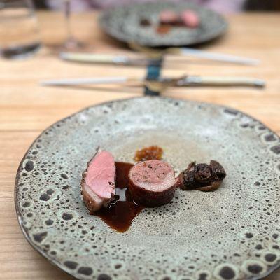 Chefs table: aged duck, leg chorizo