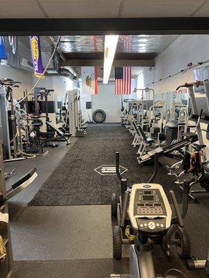 Clean and fully equipped gym