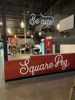 Square Peg pizza!