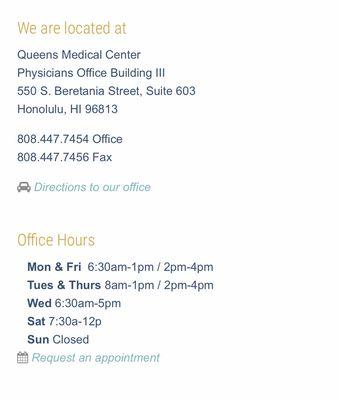 Office hours & location 3.30.22