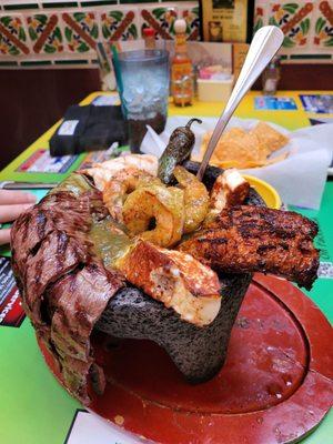 molcajete recommended -$32 (enough for two to share)