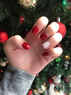 Dip manicure Holiday nails