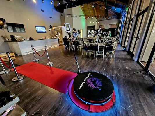 360 photo booth provided by Vivid Source Events