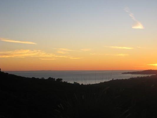 The summit of the road into Toro Canyon Park