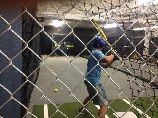 Inside Batting Cage