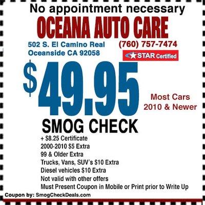 Smog Check Low Price