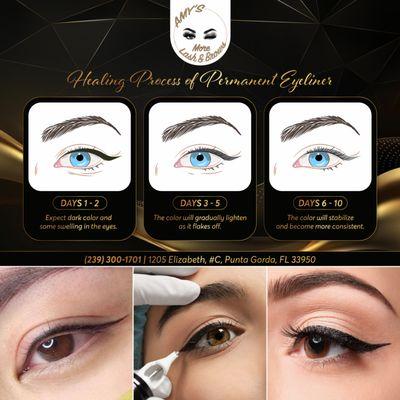 Transform your beauty routine with the revolutionary healing process of permanent eyeliner! 
 Discover the convenience of waking up to