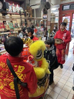 Dragon Dancers getting ready for Chinese New Year Events!