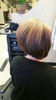 After fun cut and color by Linda Vanderhoef 775-224-9113