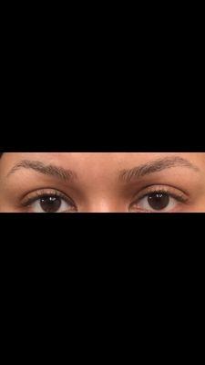 She did a rushed job on my brows and it shows. She offered no lotion nor to fix them after I expressed not liking it.