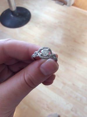 Gorgeous custom designed one carat diamond setting... Love!