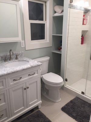 Finished master bathroom