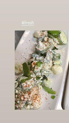 Cucumber Melon Mint & Goat Cheese