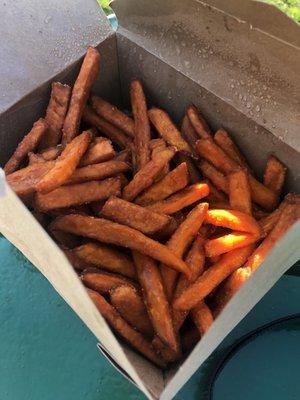 Sweet potato fries-- BIG portion