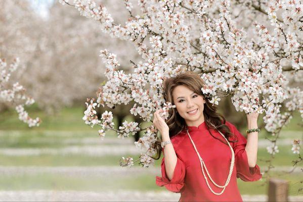 Almond blossom In Manteca