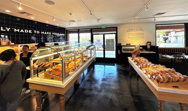 pastries and breads display