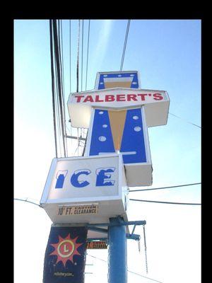 Our Sign on River Road.  It used to rotate!