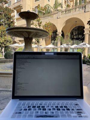 Working outdoors is necessary during ongoing Covid uncertainty..