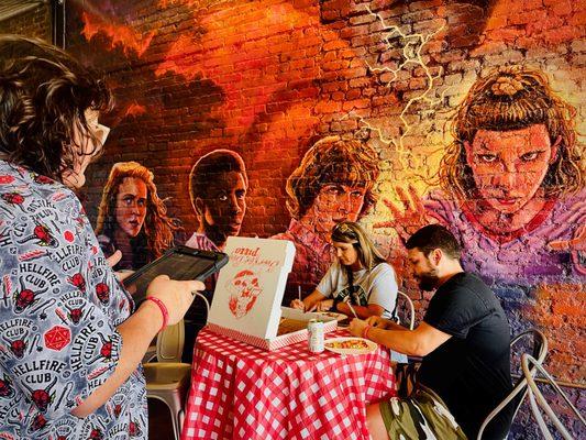 Enjoy Surfer Boy Pizza on your Stranger Things guided tour