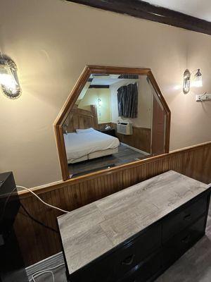 Dresser and mirror