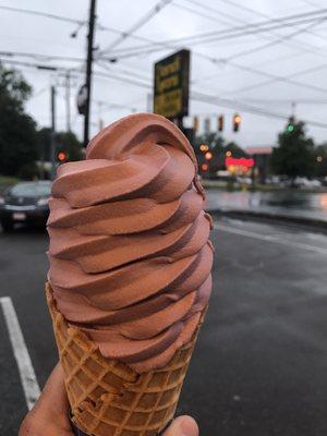 Black raspberry soft serve