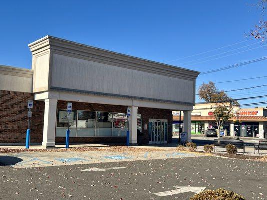 Storefront from School Ave. Pic taken from parking spot.