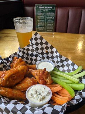 Hot wings. Recommend ranch over blue cheese.