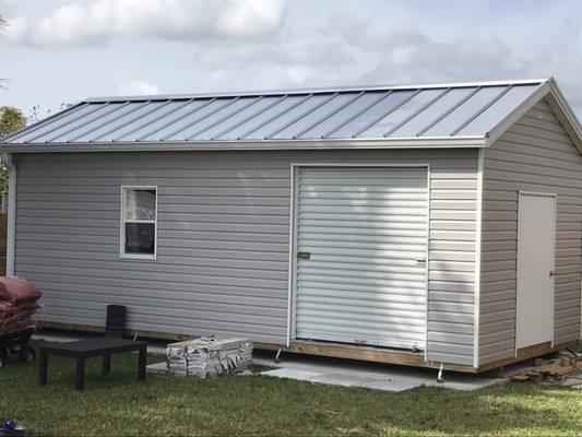 Yeah, even my 24x12 shed.  They made smaller gutters, looks amazing.