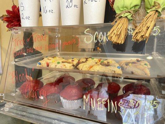 Halloween themed scones & muffins