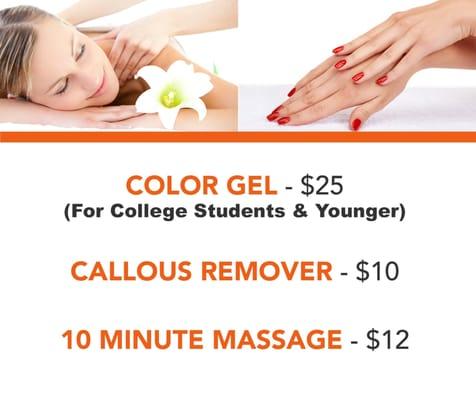 $25 color gel for college students and younger!